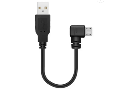 USB 2.0 A Male Straight To Micro USB Male Right Angled Cable