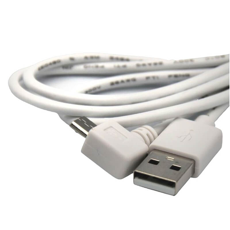 USB 2.0 A Male Straight To Micro USB Male Right Angled Cable