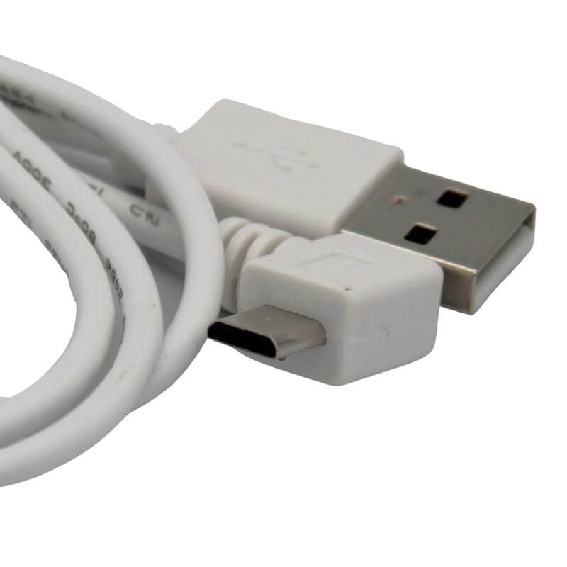 USB 2.0 A Male Straight To Micro USB Male Right Angled Cable