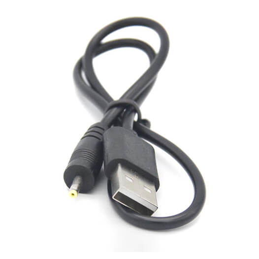 USB 2.0 A Male Connector To 2.5*0.7 DC Plug Cable