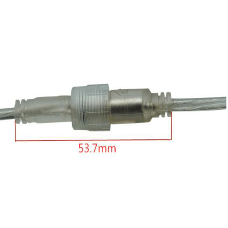 Waterproof 35135 Female DC Power Connector To 35135 Male DC Power Connector Extension Transparent Cable