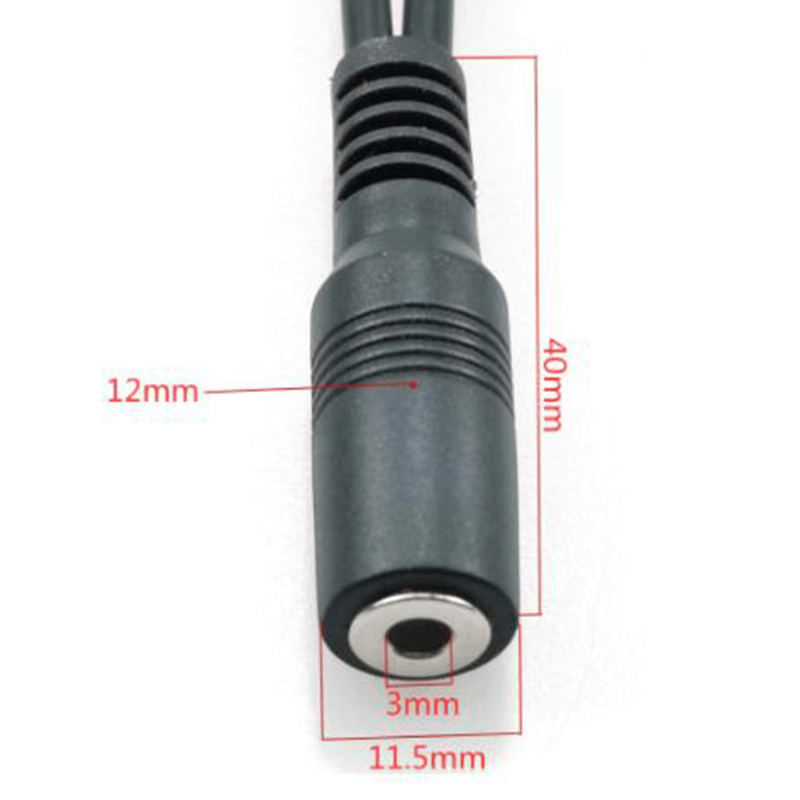 Dual 3.5MM 3Pole Male To ​3.5MM  3Pole Female Connector Audio Cable