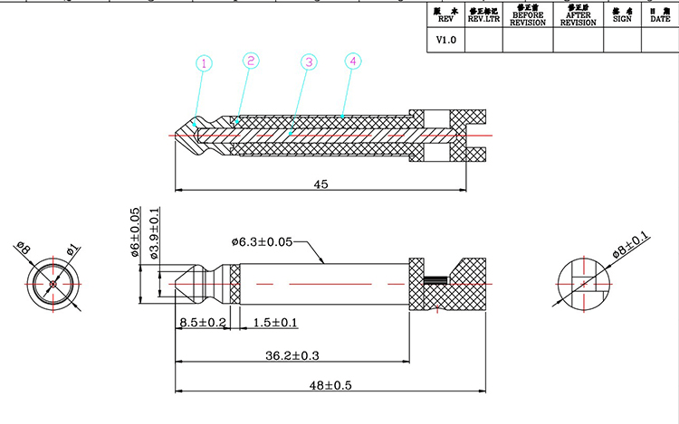 6.35MM 2Pole Audio Plug