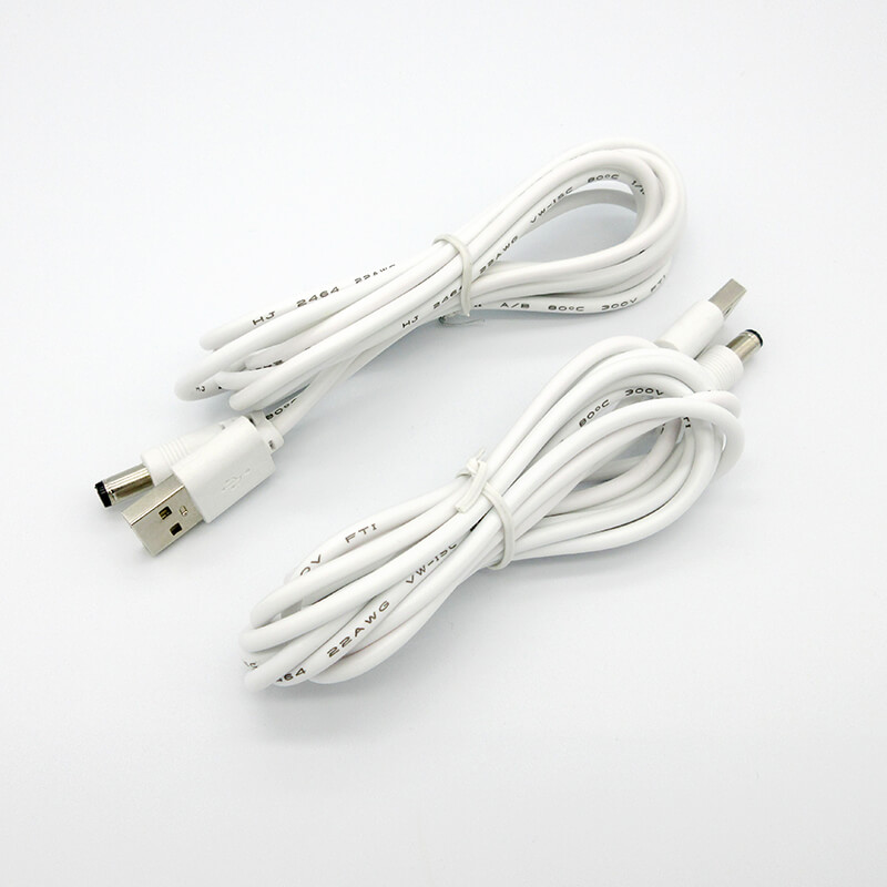 5.5 x 2.5MM Male Connector to USB 2.0 A Male Connector Cable