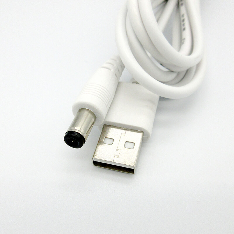 5.5 x 2.5MM Male Connector to USB 2.0 A Male Connector Cable