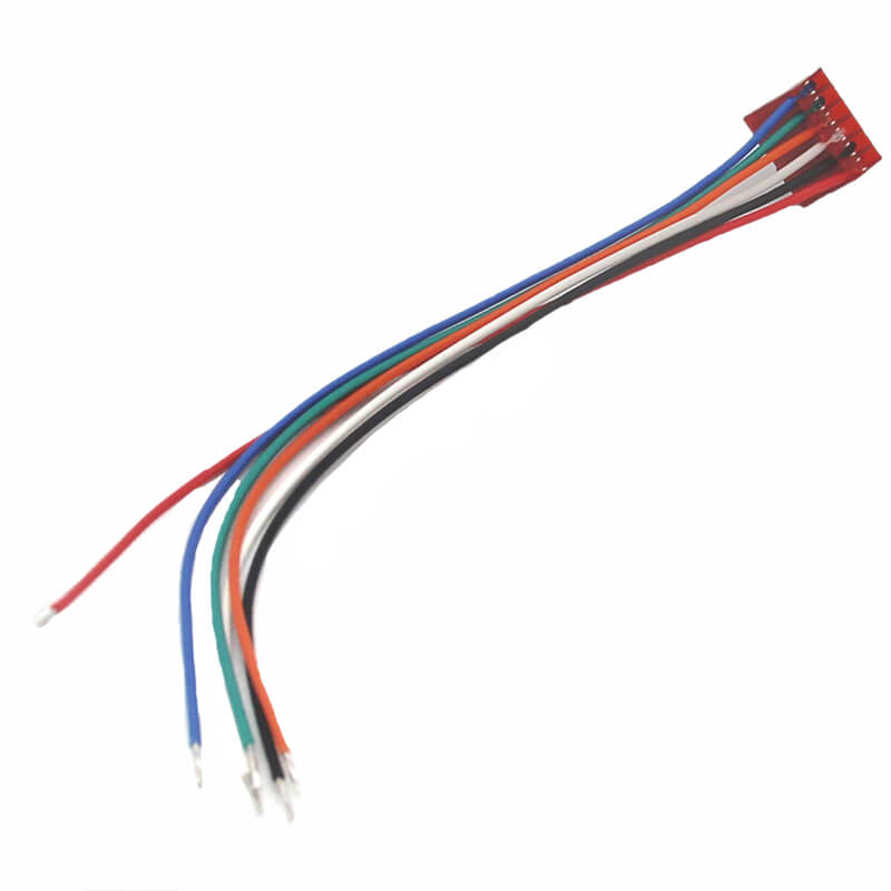 MTA-100 6 Position Connector to Free End Colours Wire Harness