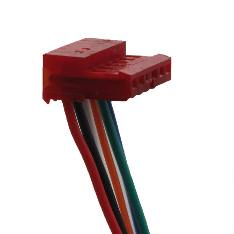 MTA-100 6 Position Connector to Free End Colours Wire Harness