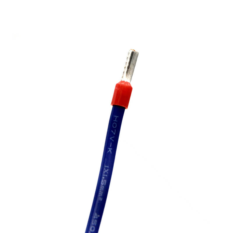 6.3mm Female Connector with Red Insulation to Ferrule 1.5mm^2 Wire Harness