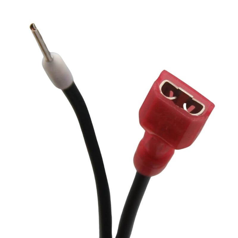 6.3mm Female Port with Red Insulation to ​Ferrule 0.75mm^2 Wire Harness