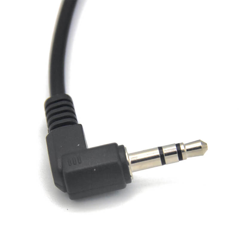 3.5MM  3Pole Male Right Angle to Dual 3.5MM  3Pole Male Right Angle Connector Audio Cable